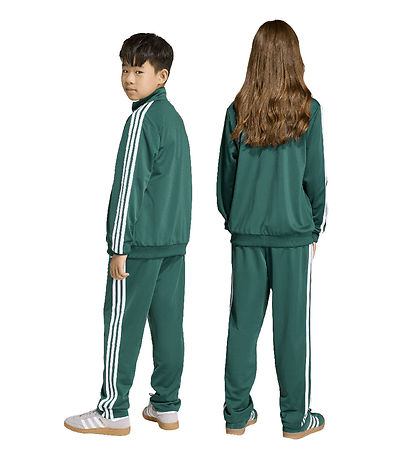 adidas Originals Bukser - Firebird TP - Cgreen/White