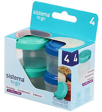 Sistema Container - Dressing - To Go - 4-Pack - 35 mL - Blue/Gre
