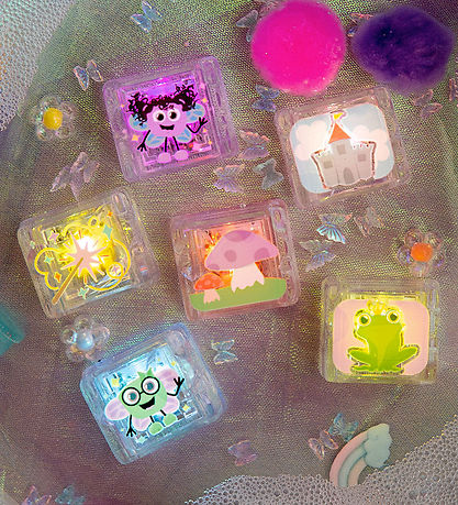 Glo Pals Sansekuber m. Lys - 6 Stk. - Fantastic Fairies