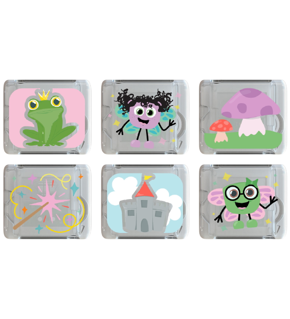 Glo Pals Sinneswürfel m. Licht - 6 st. - Fantastisch Fairies - Glo Pals - One Size - Motorikspielzeug