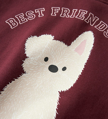 Name It Sweatshirt - NmfViloui - Burgundy/ Best Friend Club