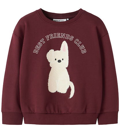 Name It Sweatshirt - NmfViloui - Burgundy/ Best Friend Club