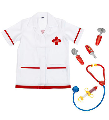 Klein Udklædning - Lægekitel m. Redskaber
