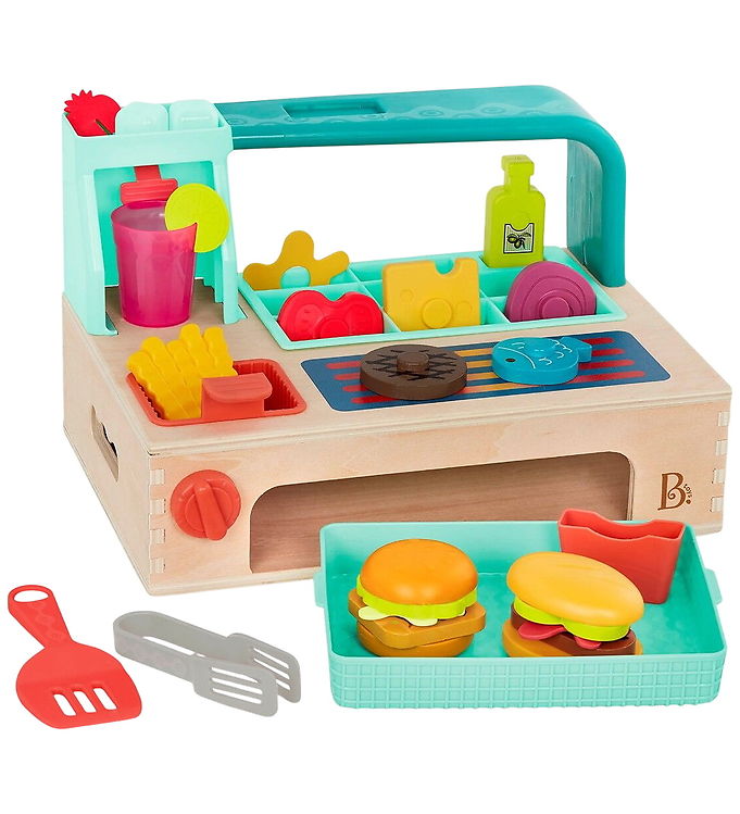 B. toys Legekøkken - 30 Dele - Burgerstation