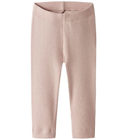 Name It Leggings - Noos - Rib - 2-pak - NbnKab - Peyote Melange/