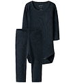 Name It Sæt - Body l/æ/ Leggings - Noos - NbnKab - Dark Sapphire