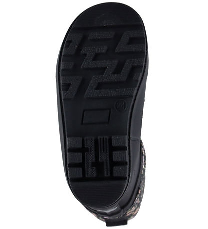 Wheat Termostøvler - Drizzle - Black Sea Open Flowers