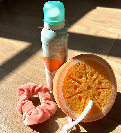 Inuwet Gavesæt - Badeskum/Badesvamp/Scrunchie - Peach