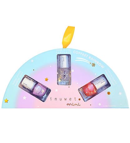 Inuwet Gavesæt - Neglelak - 3-pak - Rainbow