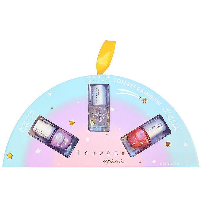 Inuwet Gavesæt - Neglelak - 3-pak - Rainbow