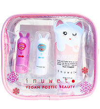 Inuwet Gavesæt - Læbepomade/Håndcreme - Cotton Candy/Cupcake