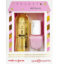 Inuwet Gavesæt - Læbepomade/Neglelak - Cheesecake/Watermelon