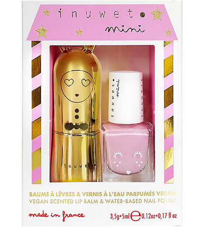 Inuwet Gavesæt - Læbepomade/Neglelak - Cheesecake/Watermelon