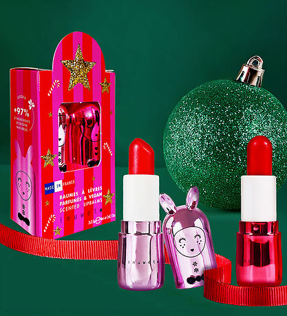 Inuwet Læbepomader - 2-pak - Raspberry Sorbet/Apple Candy