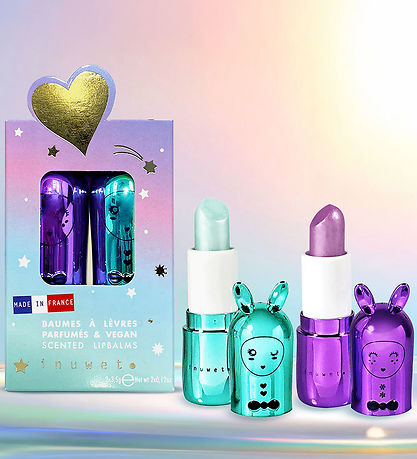 Inuwet Læbepomader - 2-pak - Cupcake/Blackcurrant