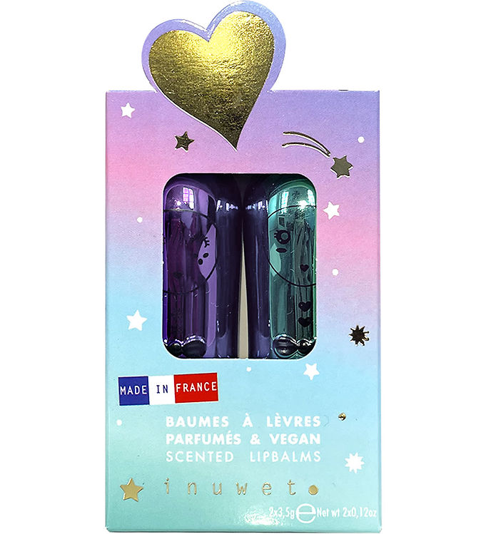 Inuwet Læbepomader - 2-pak - Cupcake/Blackcurrant