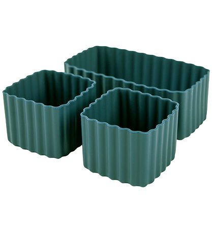 MontiiCo Indsatser - 3-pak - Bento Cups - Silikone - Pine