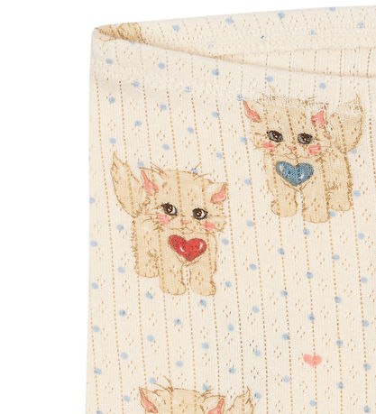 Konges Sløjd Leggings - Minnie - Miao Amore m. Hulmønster