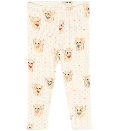 Konges Sløjd Leggings - Minnie - Miao Amore m. Hulmønster