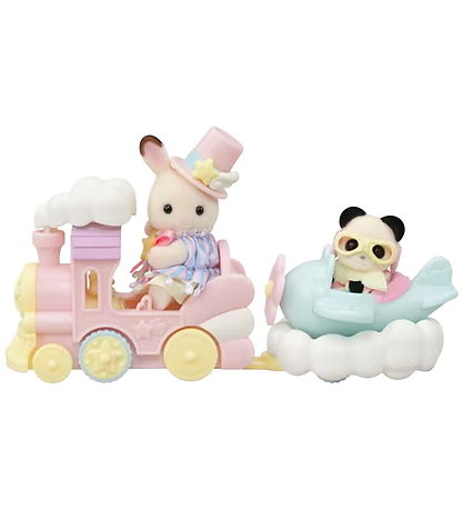 Sylvanian Families - Amusement Park Ride Set - Plane & Train - 5