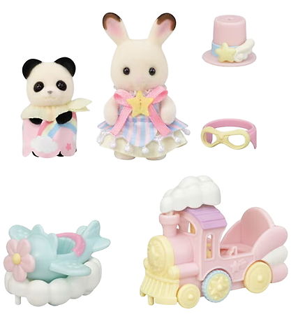 Sylvanian Families - Amusement Park Ride Set - Plane & Train - 5