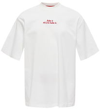 Kids Only T-shirt - KogBabette - Cloud Dancer/Croissant