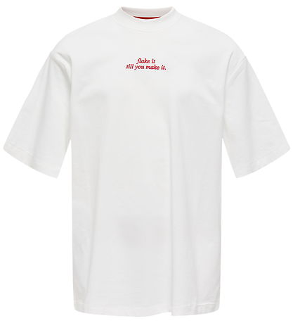 Kids Only T-shirt - KogBabette - Cloud Dancer/Croissant