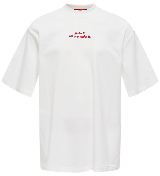 Kids Only T-shirt - KogBabette - Cloud Dancer/Croissant