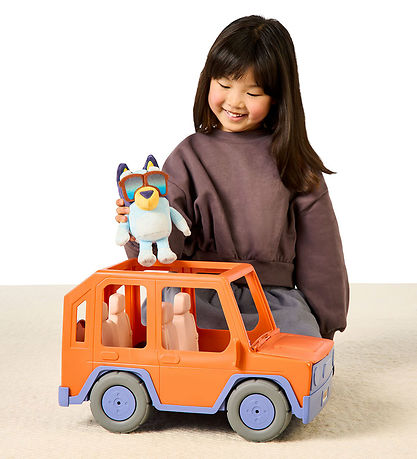 Bluey Familiebil m. Bamse