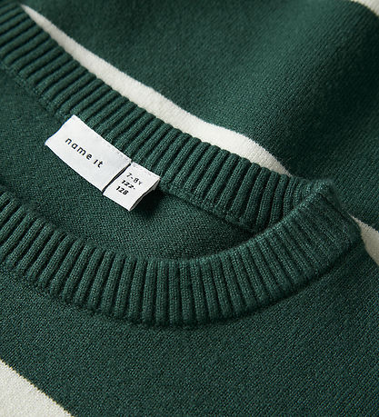 Name It Bluse - Strik - NkmSage - Bistro Green/W. Cloud Dancer S