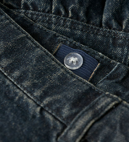 Name It Nederdel - NkfThes - Dark Midnight Denim m. Rhinsten