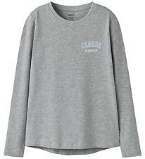 Name it Bluse - NkfVix - Grey Melange/Canada