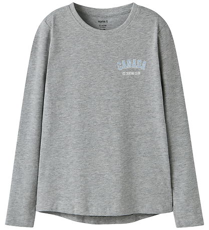 Name it Bluse - NkfVix - Grey Melange/Canada