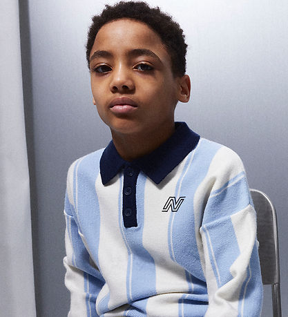 Name it Bluse - NkmSima - Strik - Kentucky Blue