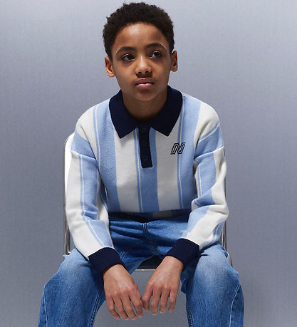 Name it Bluse - NkmSima - Strik - Kentucky Blue