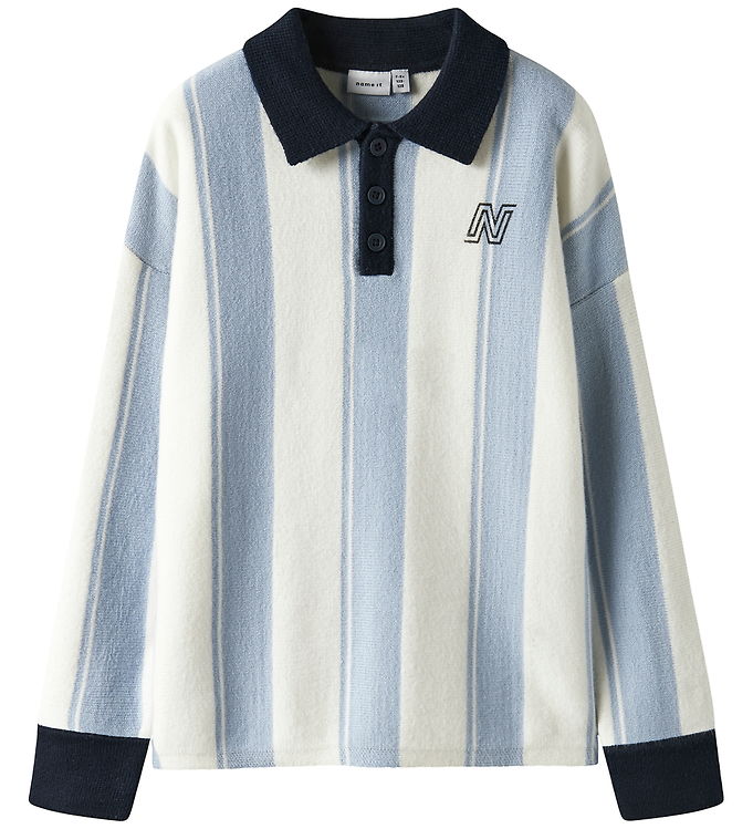 Name it Bluse - NkmSima - Strik - Kentucky Blue