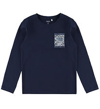 Name it Bluse - NkmVux - Navy Blazer/Golden