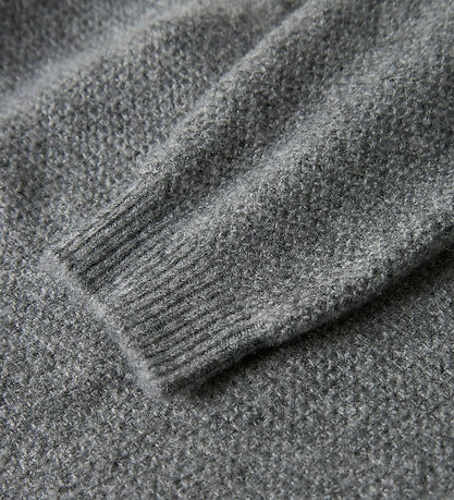 Name it Bluse - NkfSanie - Strik - Grey Melange