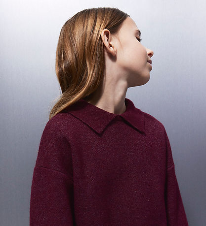 Name it Bluse - NkfSonia - Strik - Burgundy