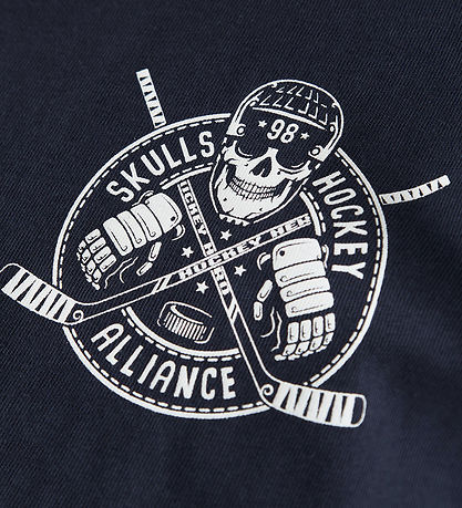 Name it Bluse - NkmVarto - Navy Blazer/Skull