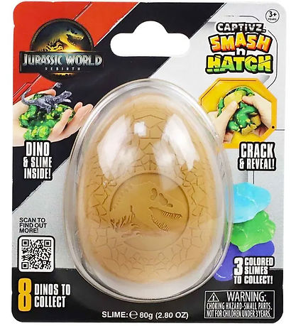 Jurassic World Legetøj - Captivz Smash N Hatch Rebirth - Asst.