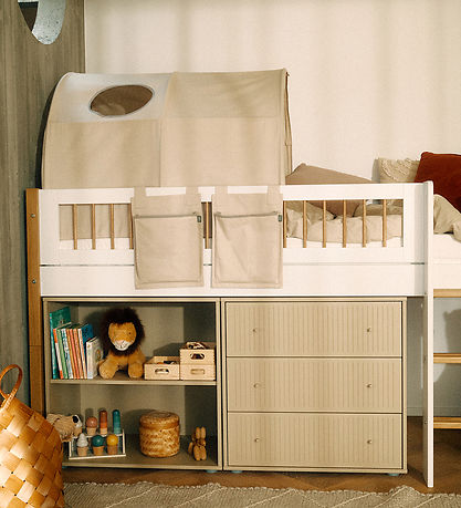 Flexa Reol - Shelf Unit 1 Shelf Oat + Plastic Feet