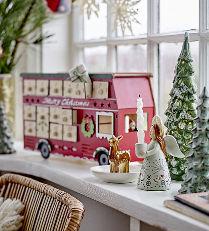 Bloomingville Kalender m. Lys - Edward - Rød