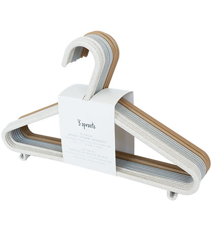 3 Sprouts Bøjle - 15-pak - 29,5 x 17,5 cm - Creme/Grå/Brun