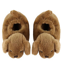Konges Sløjd Hjemmesko - Sausage Dog Footies - Chicory Coffe