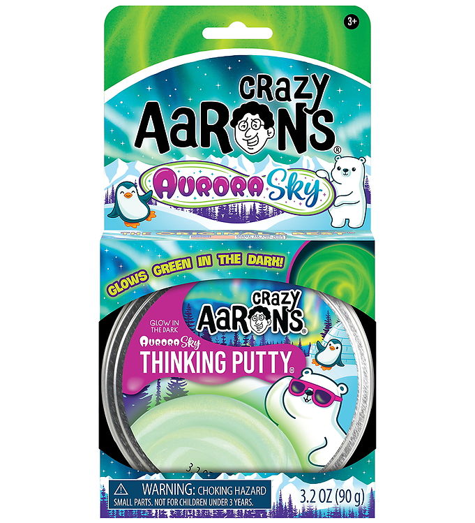 Crazy Aarons Putty - 90g - Aurora Sky - Glow In The Dark