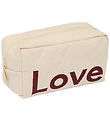 Design Letters Toilettaske - Love - Natur/Syrrah Burgundy