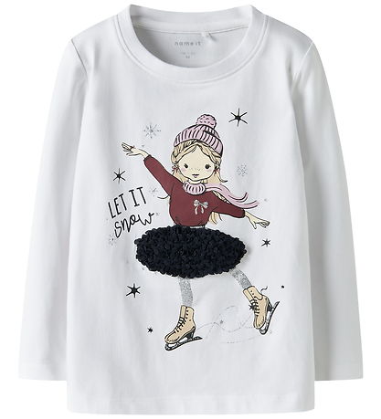 Name It Bluse - NmfSedra - Bright White