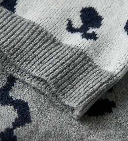 Name It Sweatshirt - Strik - NmmSauel - Grey Melange