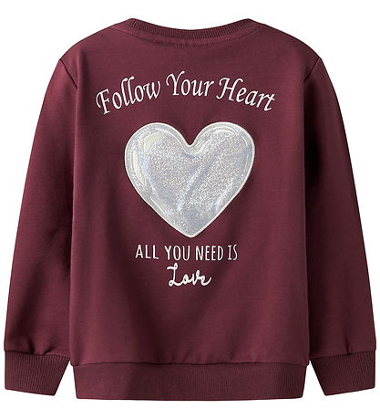 Name It Sweatshirt - NmfSakkina - Burgundy